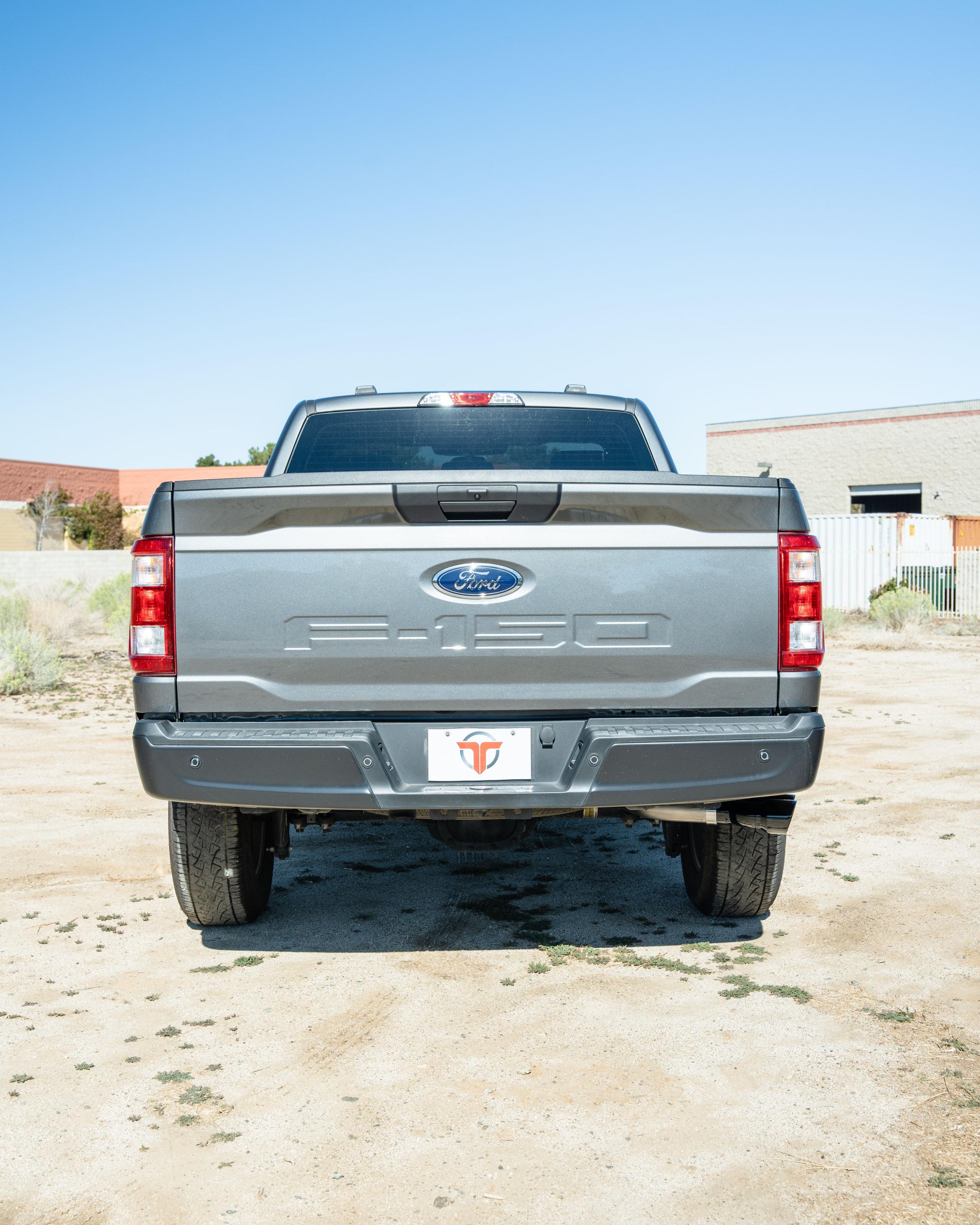 Thermal R&D Dual Exit Cat-Back Exhaust System - Coated (2021-2025 F-150 Single Cab 8ft Bed) - B921-C920-CD