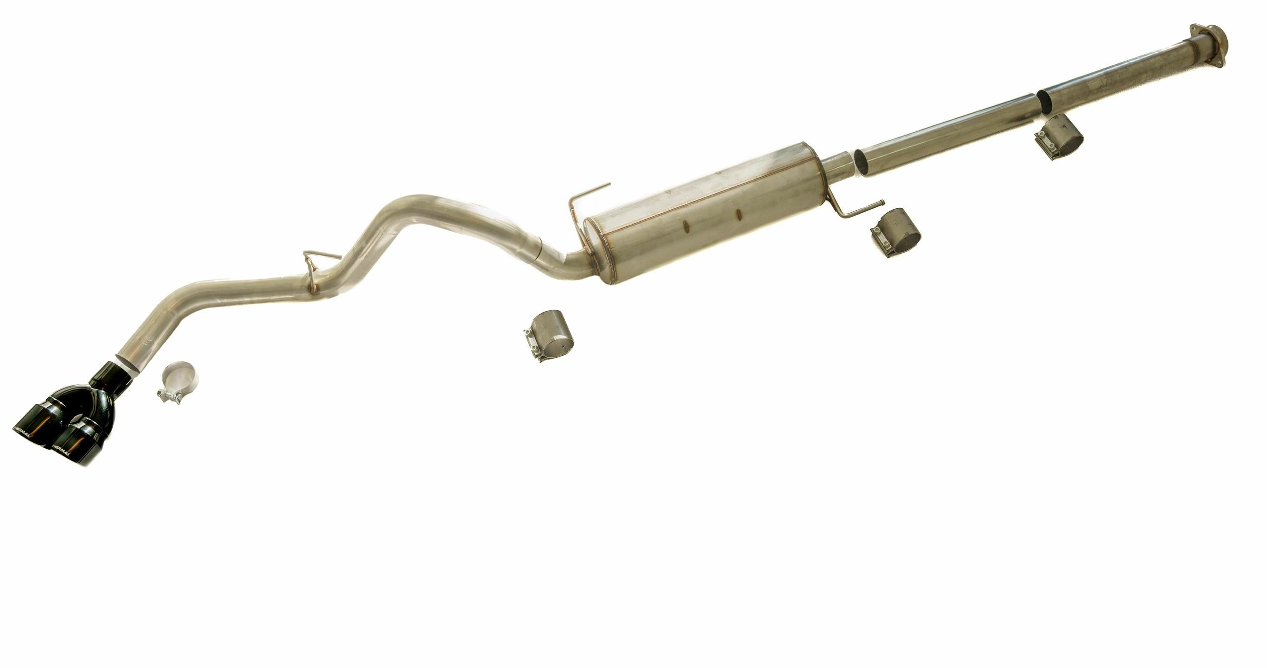 Thermal R&D Dual Exit Cat-Back Exhaust System - Coated (2021-2025 F-150 Single Cab 8ft Bed) - B921-C920-CD