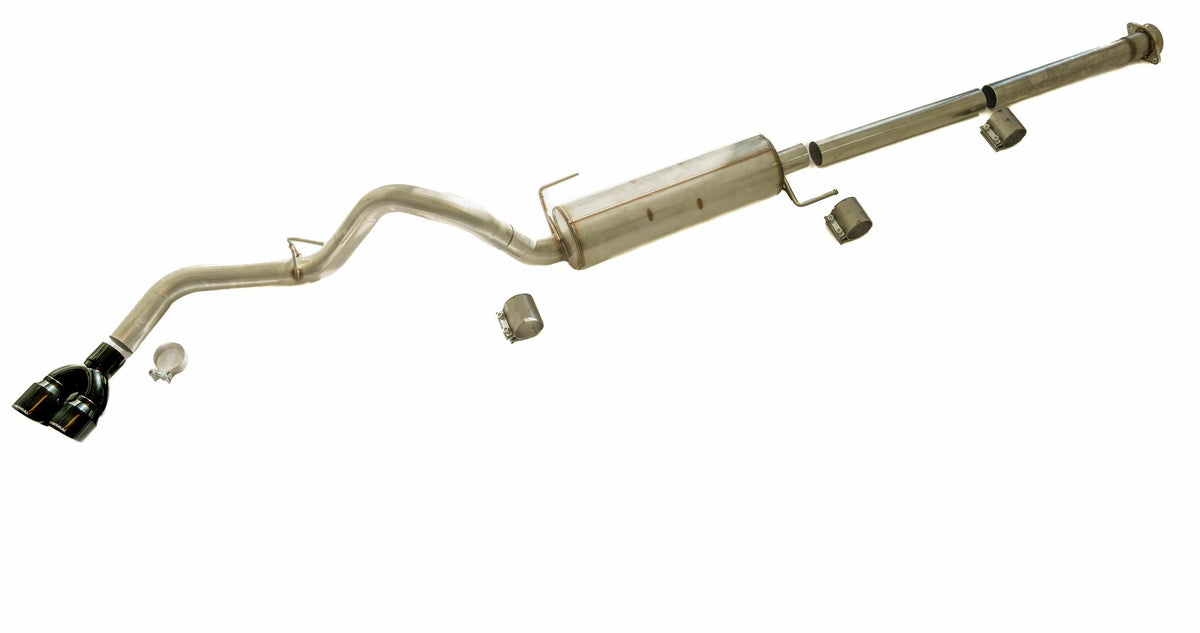 Thermal R&D Dual Exit Cat-Back Exhaust System - Coated (2021-2025 F-150 Super Cab 8ft Bed) - B924-C920-CD