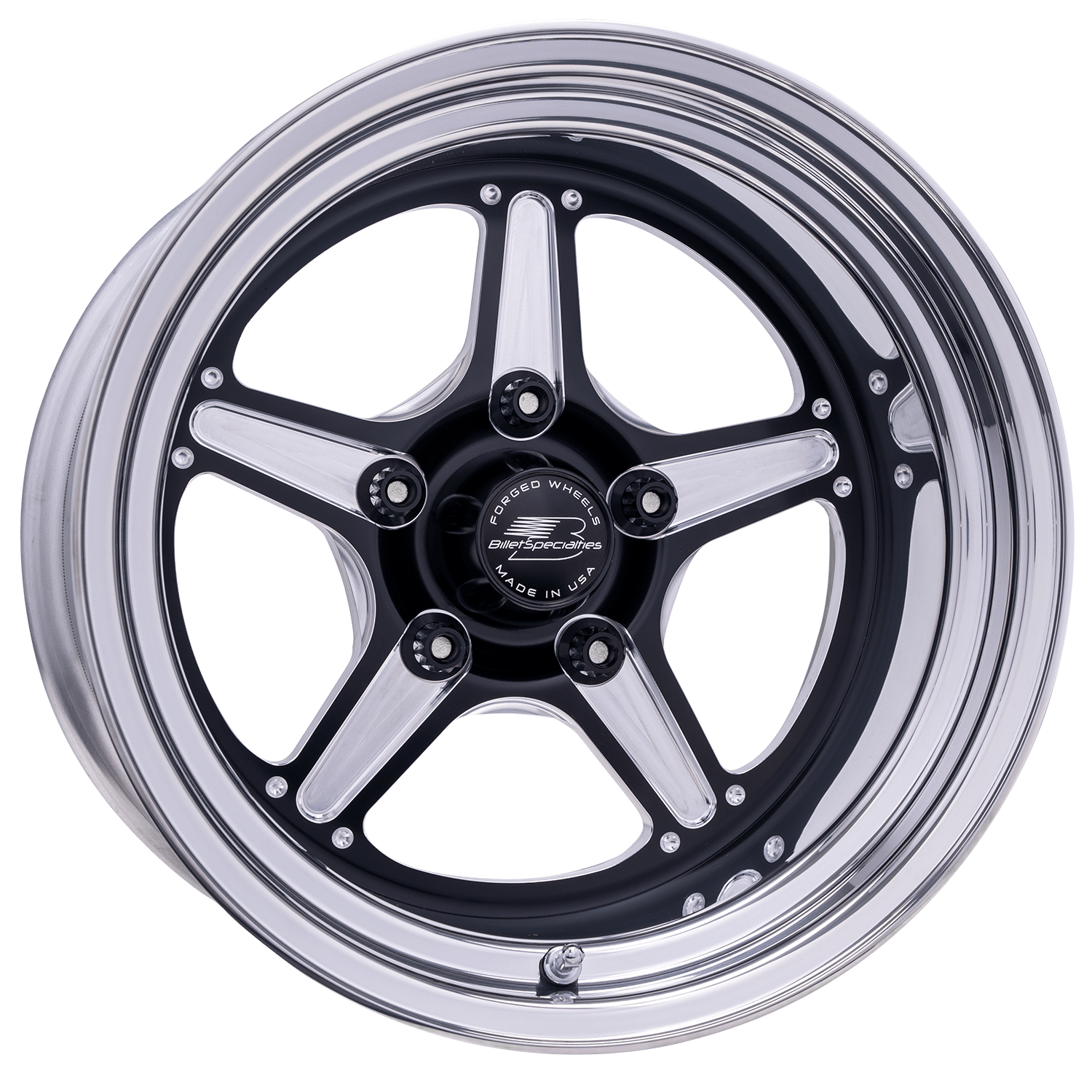 Billet Specialties Street Lite Wheel - Black 15X14 6.50" Back Spacing 65 BP - BRS23514L6565