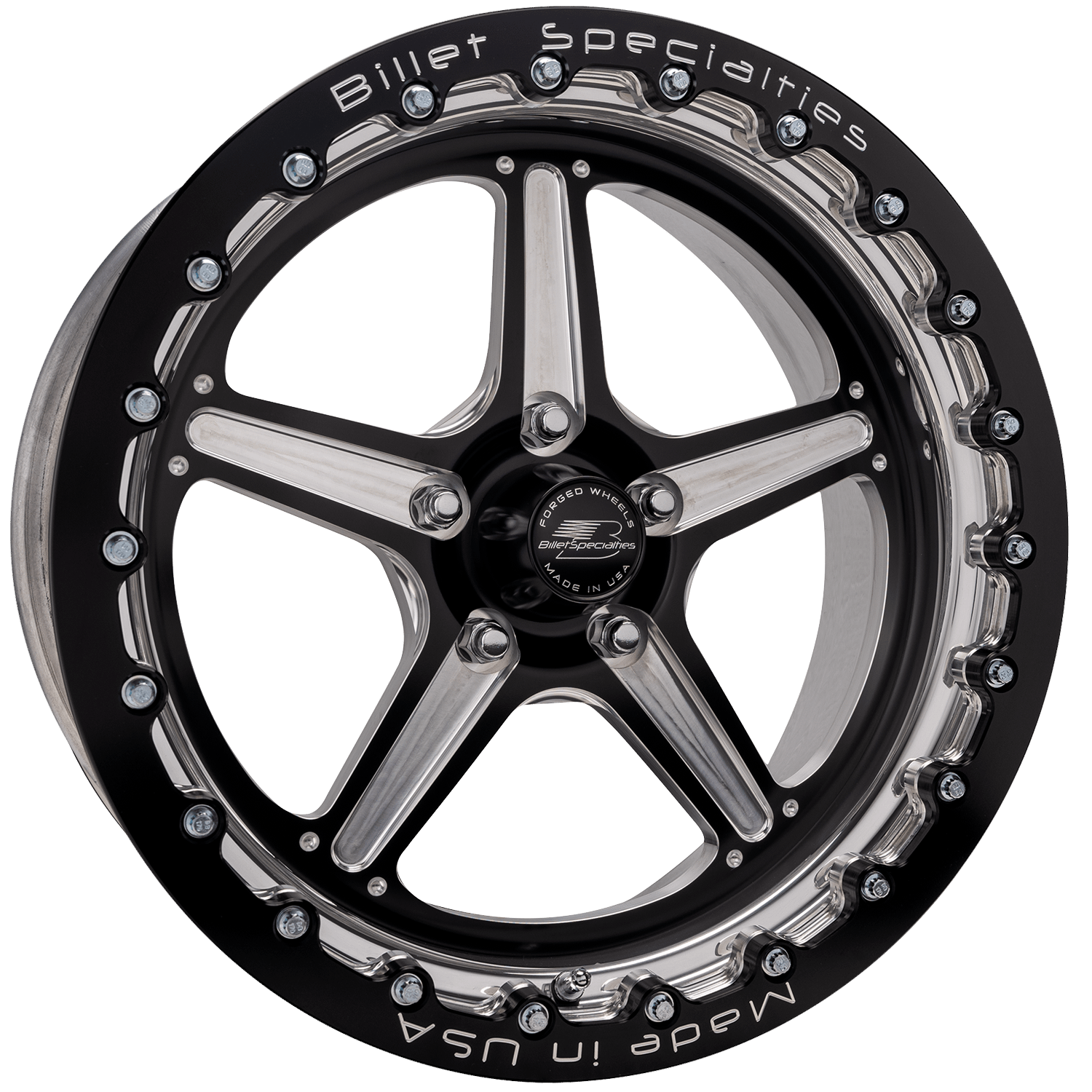 Billet Specialties Street Lite Wheel LT Single Bead Lock - Black 17x10 - BRSB35710