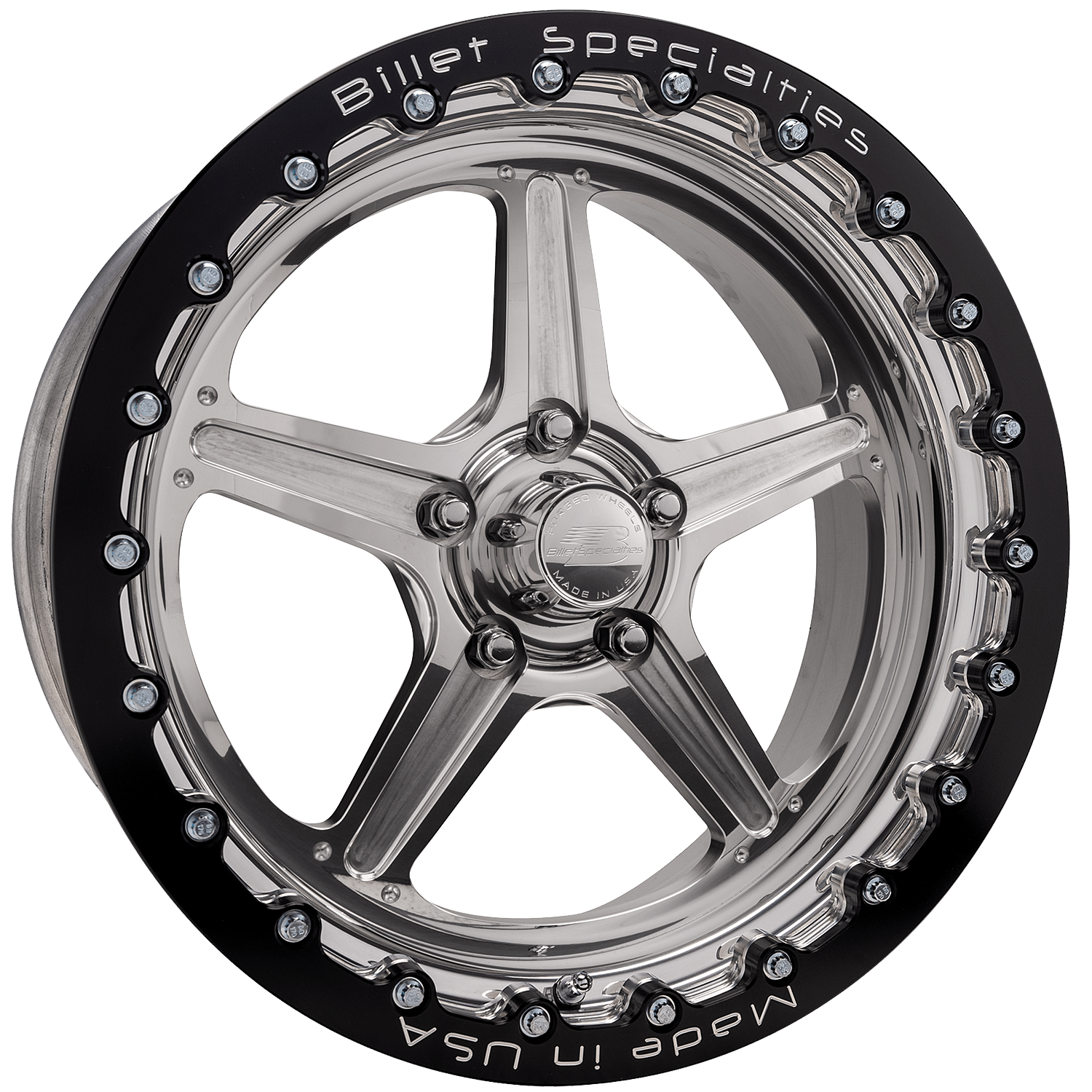 Billet Specialties Street Lite Wheel Single Bead Lock Polished 17x9.5 - RSB23795