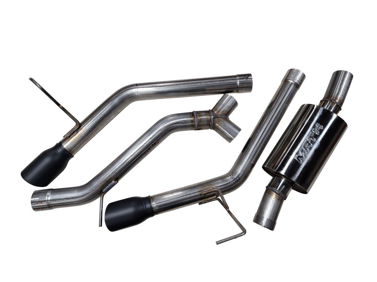 MRT Engineering 2022+ Ford Maverick 2.0L Street Performance Dual Tip Exhaust - Polished - 92W312