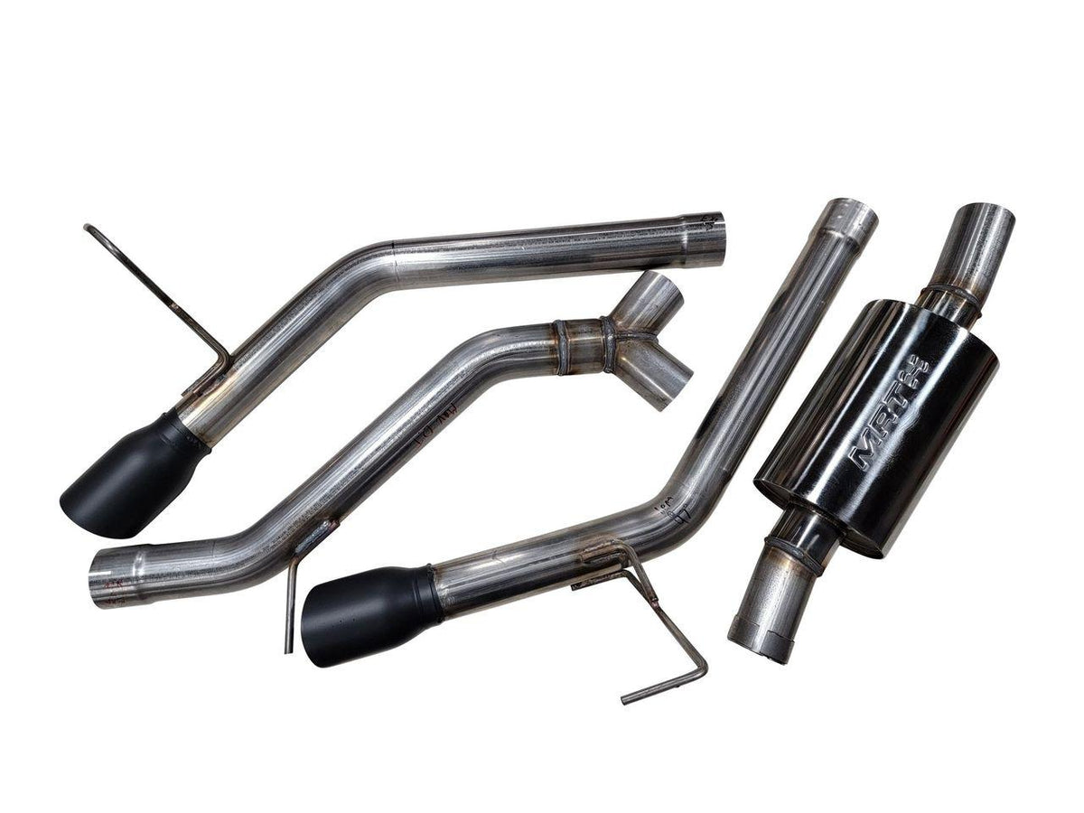 MRT Engineering 2022+ Ford Maverick 2.0L Street Performance Dual Tip Exhaust - Black - 92W312B