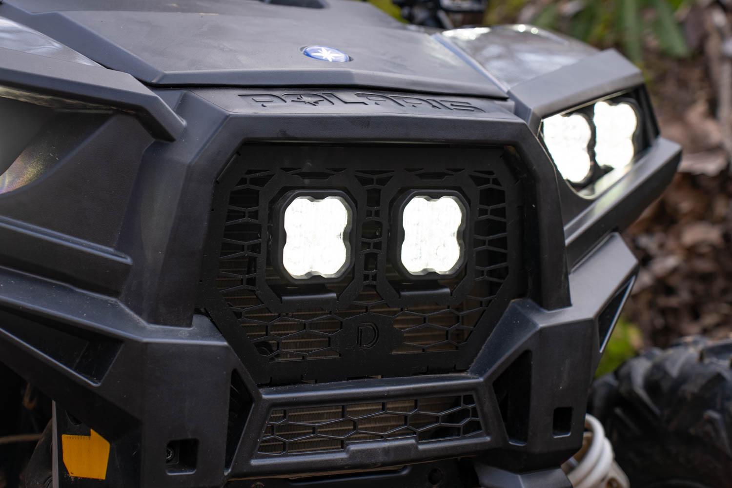 Diode Dynamics Stage Series LED Grille Kit for 2014-2018 Polaris RZR XP, Pro White Fog - DD7861