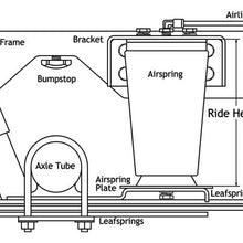 Ridetech Air Over Leaf, 3000 Lb. With Weld-On Lower Mount And Side Frame Upper Mount. - 19003003
