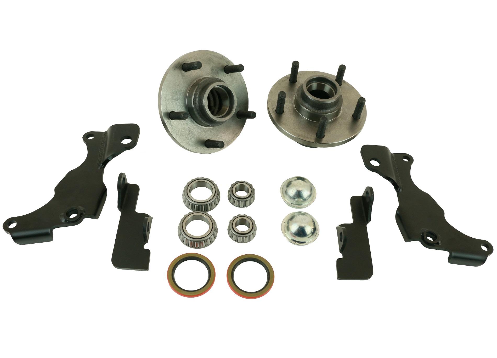 Ridetech Front Stock Brake Retention Kit For 1963-1982 Corvette. For Use With Truturn. - 11529595