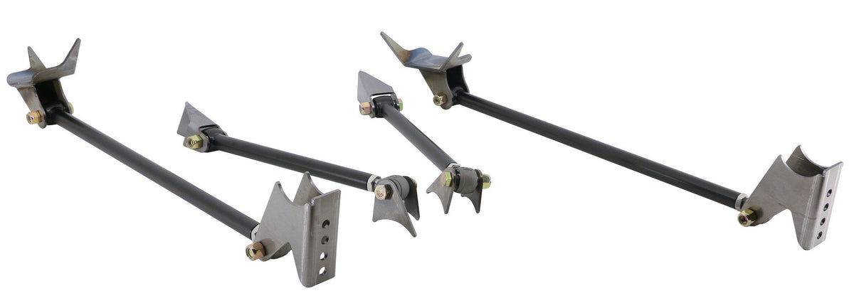 Ridetech Triangulated Four Link , Universal Weld-In With Black Powder Coated Bars. - 18987999