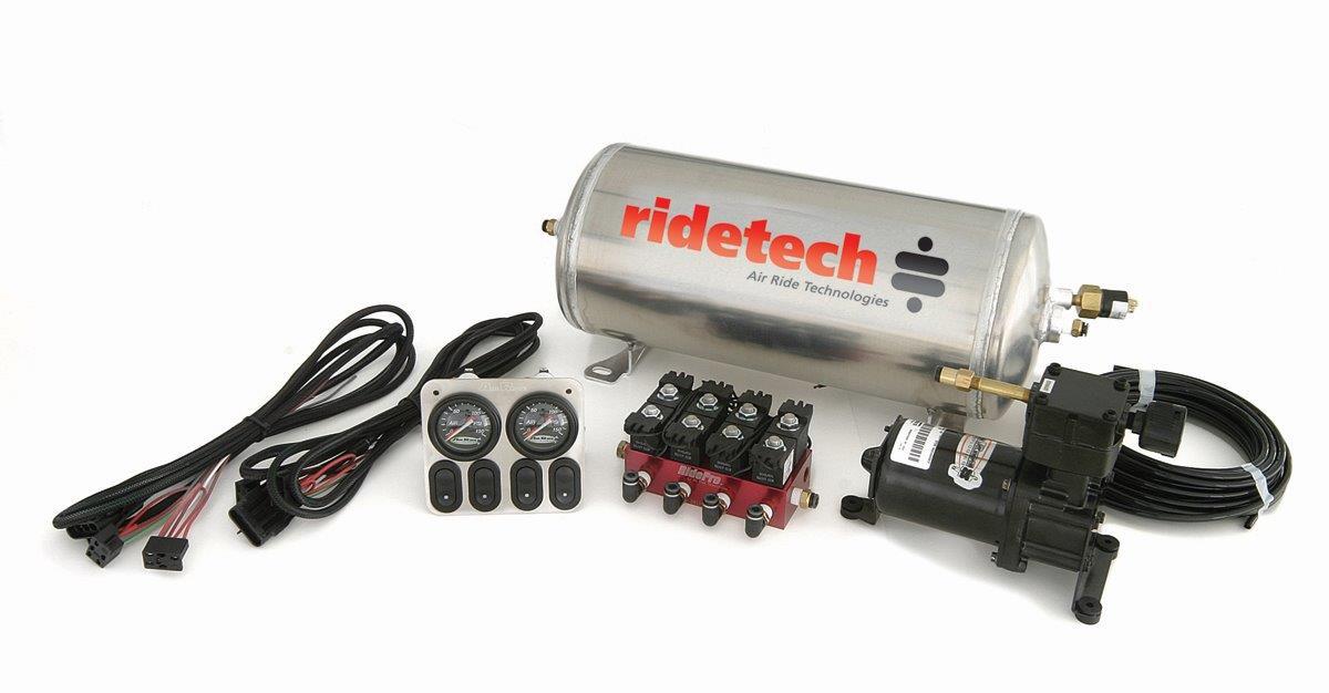 Ridetech Ridepro Analog 4 Way Air Suspension Control System With 3 Gallon Tank. - 30154000