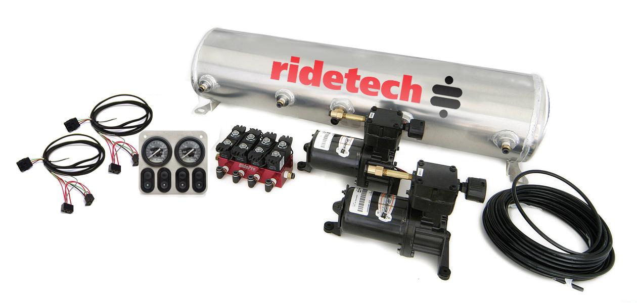 Ridetech Ridepro Analog 4 Way Air Suspension Control System With 5 Gallon Tank. - 30154100