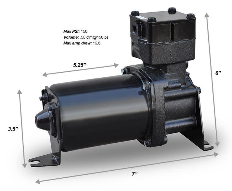Ridetech Thomas Air Compressor Model 319. - 31920002