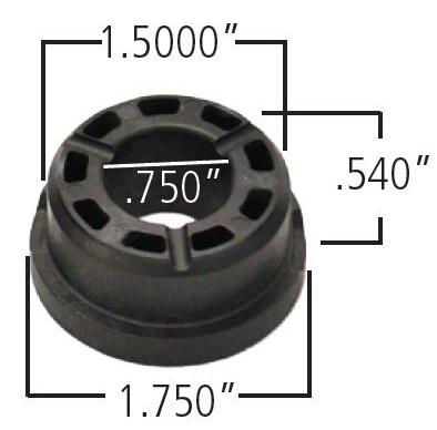 Ridetech Delrin Control Arm Bushing, 1.750" Large Od, 1.500" Small Od,.750" ID, .990" Oal - 70010827