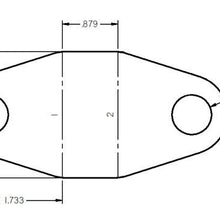Ridetech 4-Link Rod End Bracket, .875" Wide. - 90000076