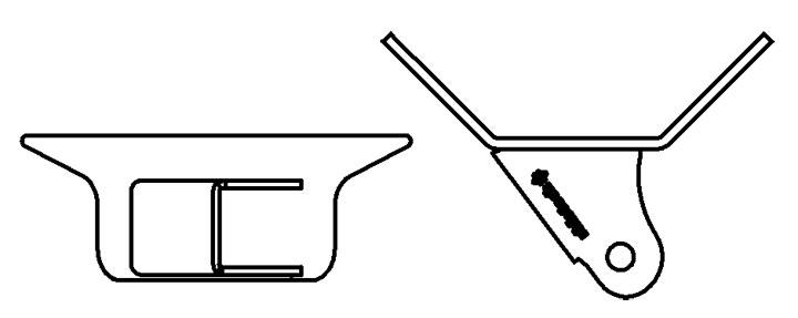 Ridetech Tri Link Left Frame Bracket Assembly, Uncoated. - 90000163
