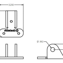 Ridetech Shockwave Bracket For C-4 Vette Arm, Powder Coated Black - 90000287