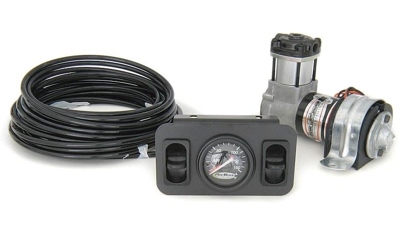 Ridetech On-Demand 2 Way Compressor Kit With Analog Gauge. - 30131600