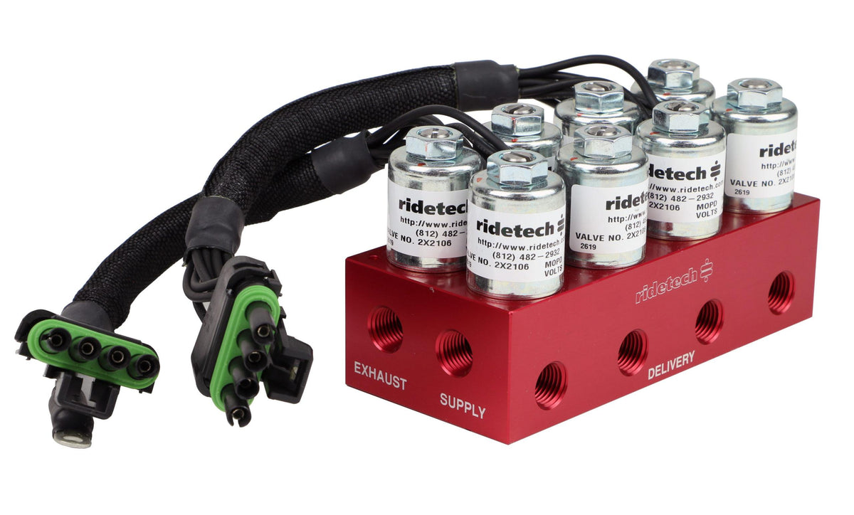 Ridetech Ridepro 4-Way Valve With 1/4" NPT Ports. - 31934001