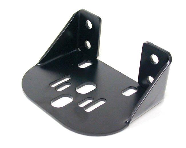 Ridetech Bolt-On Rear Upper Air Spring Bracket, Powder Coated Black. - 90000002
