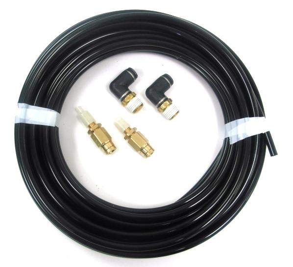 Ridetech Inflation Kit With 30Ft. 1/4" Airline, 2 1/4" NPT Elbows And 2 Schrader Valves. - 32000002