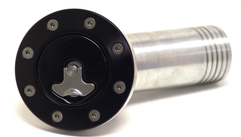 Ridetech Billet Aluminum Gas Cap For 1967-1968 Camaro, Locking, Anodized Black. - 81000033