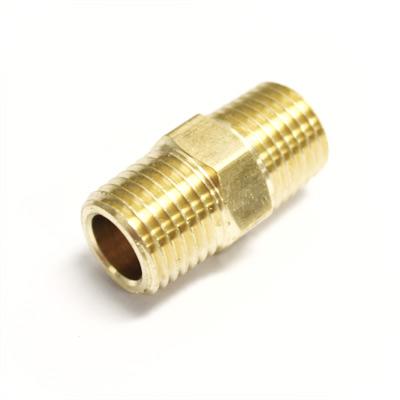Ridetech Airline Fitting, Nipple. 1/4" NPT X 1" Long With Hex - 31957001