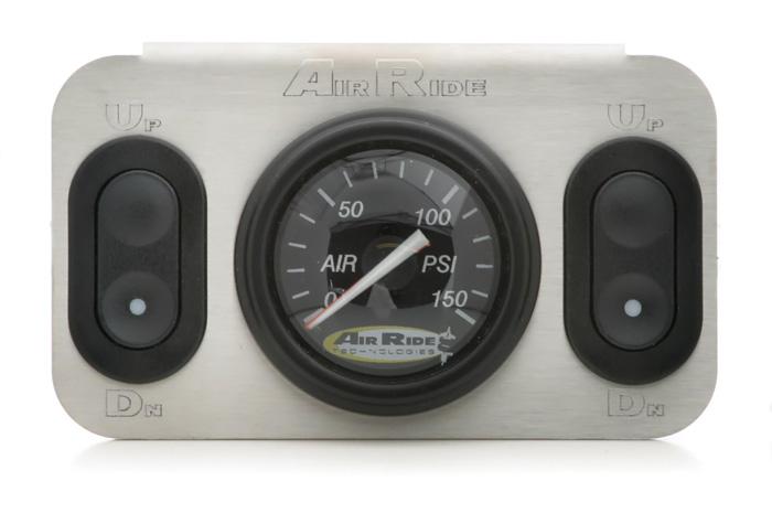 Ridetech 2-Way 12 Volt Analog Control Panel For Air Suspension. For Use With 12V Valves. - 31192500