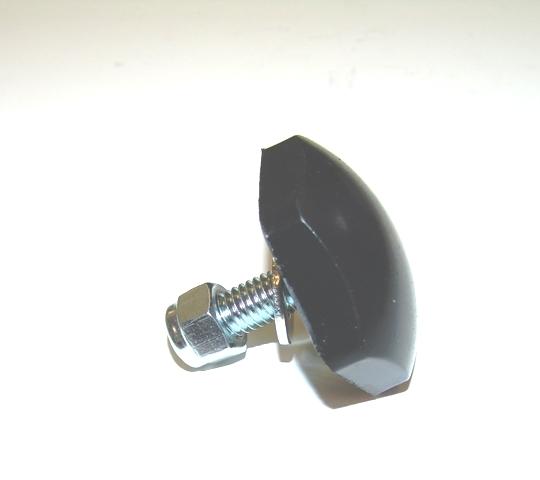 Ridetech 1/2" Tall Bump Stop, Polyurethane With 3/8" Stud, Nut And Washer. - 90001082