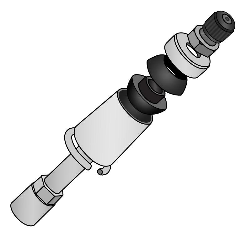 Ridetech 2.0" HQ Stud Top Assembly. For Use With Ridetech Coil-Overs And Shockwaves. - 90002048