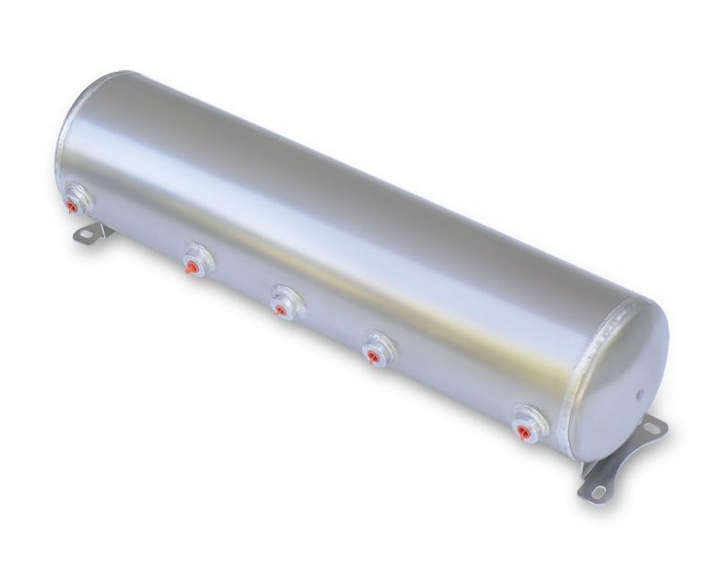 Ridetech 5 Gallon Aluminum Air Tank With Four 1/4" NPT Ports And One 1/8" NPT Port. - 31915100