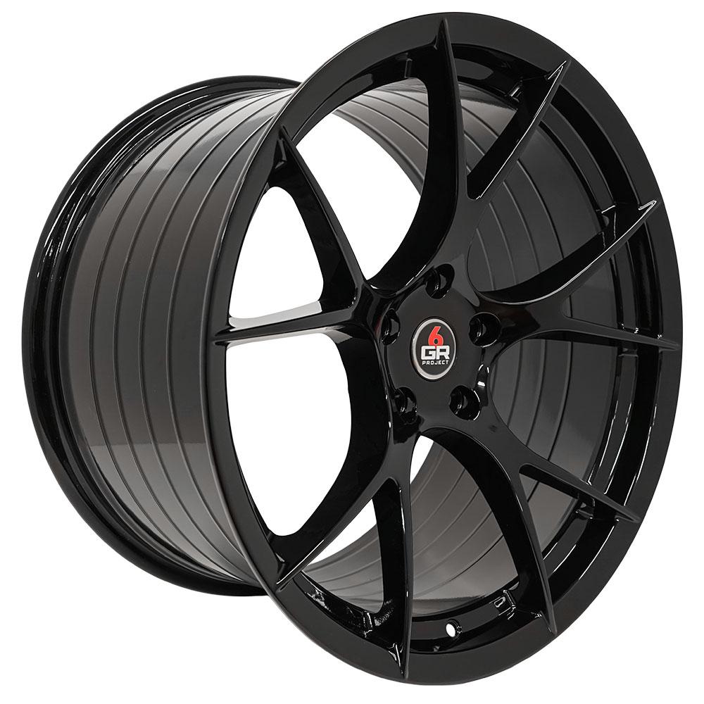 Project 6GR 6GR-TEN 19X11.5 5X114.3 55MM Gloss Black 70.6MM R-SPEC - 6GR-TEN19115511456GB706RSPEC