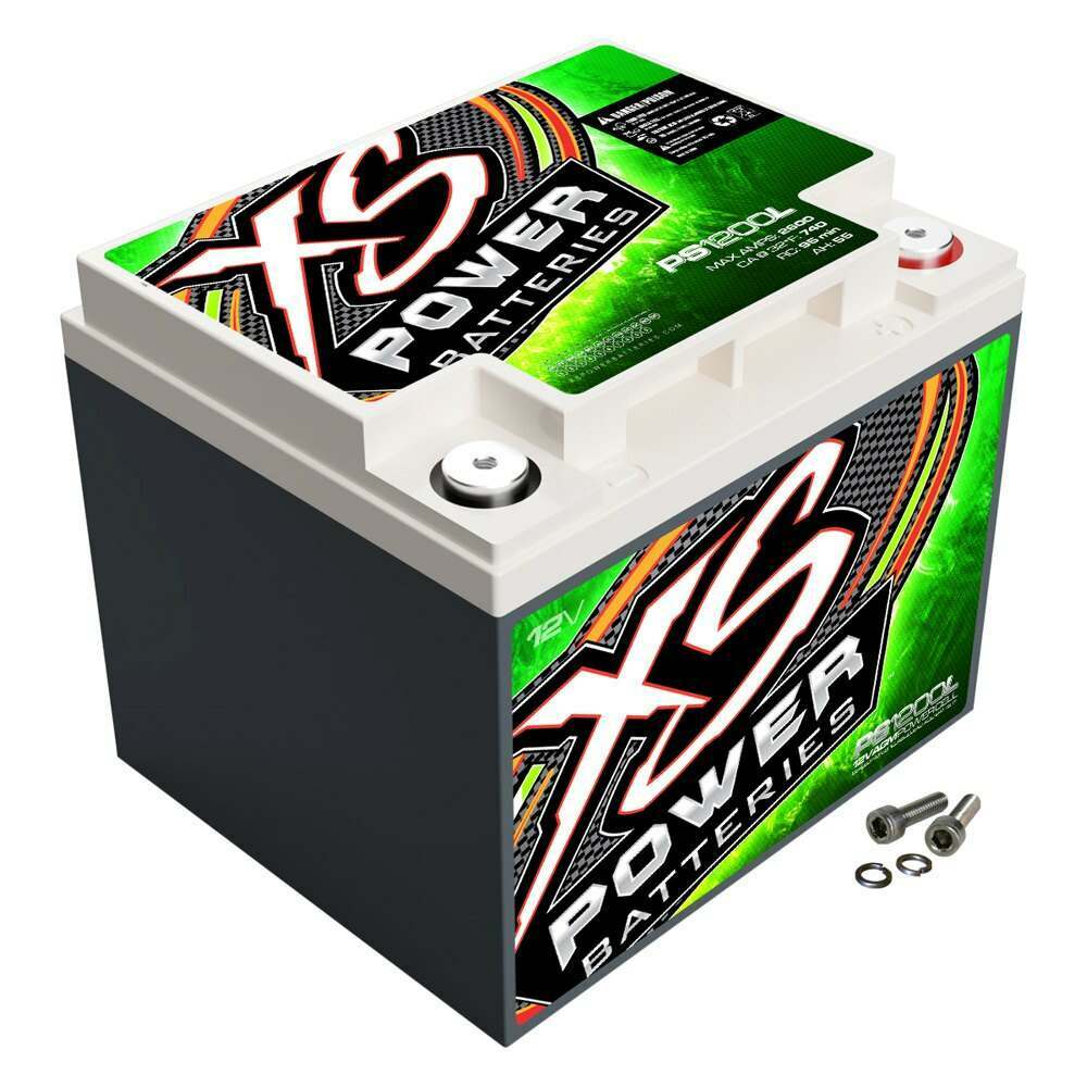 XS Power 12V AGM Powersports Series Batteries - M6 Terminal Bolts Included - PS1200L