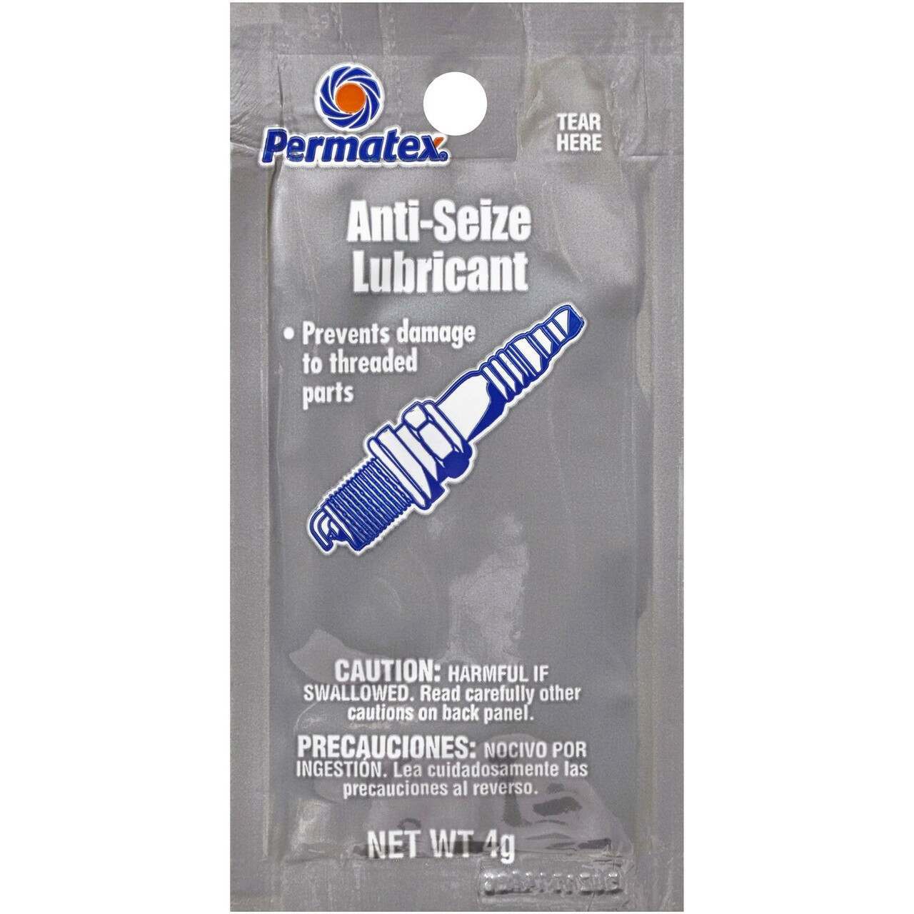 QA1 Anti-Seize, Single Use Pack 5G 5 Gram, Silver, Permatex C/Mans Choice - 9072-105
