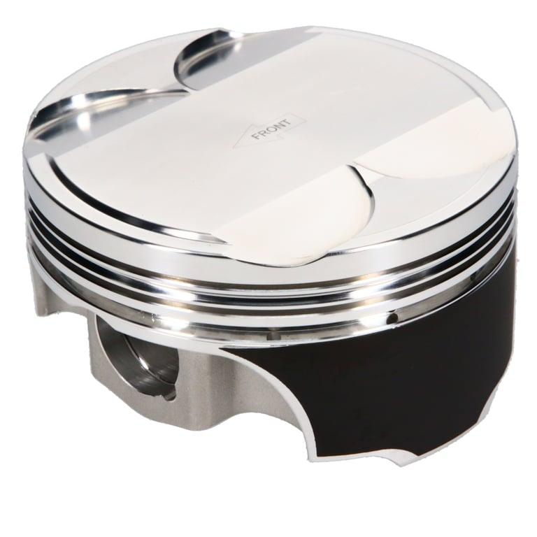 JE Pistons Piston Set, 2618, Dome, 3.681 Bore, 1.168 CD, 0.866 Pin, Set of 8. (Ford 5.0L Coyote Gen III Direct Injection) - 361135