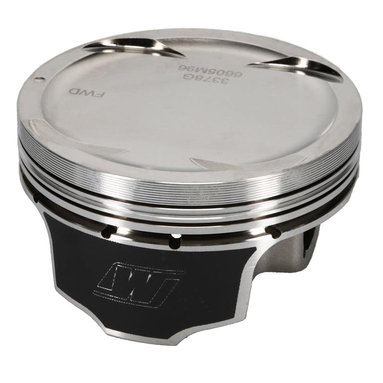 Wiseco Nissan VQ35DE Piston Set, 96.00 mm Bore, 29.67 mm Compression Height, 0.866 in. Pin Diameter, Sport Compact, Set of 6. - K605M96AP
