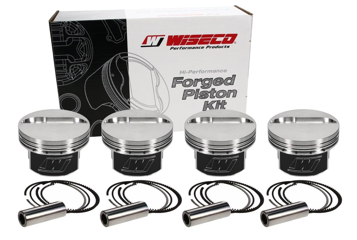 Wiseco Opel C24NE Piston Set, 96.50 mm Bore, 31.50 mm Compression Height, 0.8661 in. Pin Diameter, European, Set of 4. - KE166M965