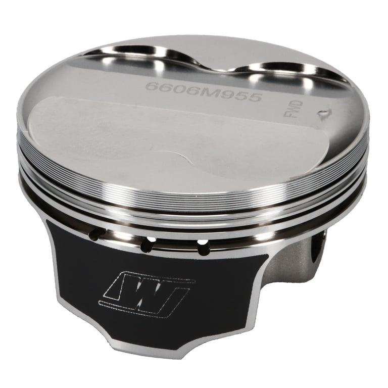 Wiseco Nissan VQ35 Piston Set, 95.50 mm Bore, 29.67 mm Compression Height, 0.8661 in. Pin Diameter, Sport Compact, Set of 6. - K606M955AP