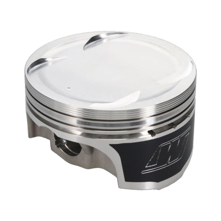 Wiseco Nissan VR38DETT Piston Set, 95.50 mm Bore, 30.74 mm Compression Height, 0.9055 in. Pin Diameter, Sport Compact, Set of 6. - K694M955