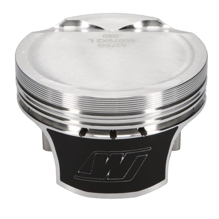 Wiseco Nissan VR38DETT Piston Set, 95.58 mm Bore, 30.74 mm Compression Height, 0.9055 in. Pin Diameter, Sport Compact, Set of 6. - K694M9558