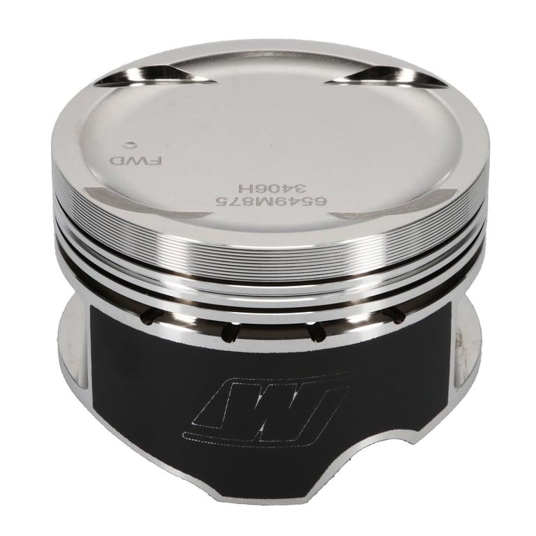 Wiseco Nissan VG30DETT Piston Set, 87.50 mm Bore, 32.00 mm Compression Height, 0.866 in. Pin Diameter, Sport Compact, Set of 6. - K549M875AP