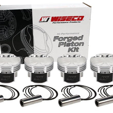 Wiseco Mitsubishi 4B11T Piston Set, 86.00 mm Bore, 33.25 mm Compression Height, 0.9055 in. Pin Diameter, Sport Compact, Set of 4. - K636M86