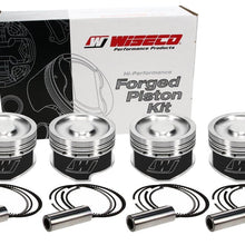 Wiseco Volkswagen 1.6L 16V Piston Set, 76.50 mm Bore, 29.27 mm Compression Height, 17.00 mm Pin Diameter, European, Set of 4. - KE255M765