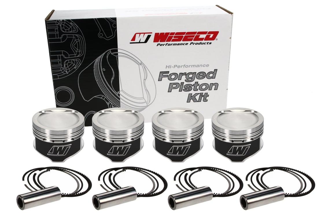 Wiseco GM 2.4L Piston Set, 90.00 mm Bore, 30.00 mm Compression Height, 0.866 in. Pin Diameter, Sport Compact, Set of 4. - K584M90