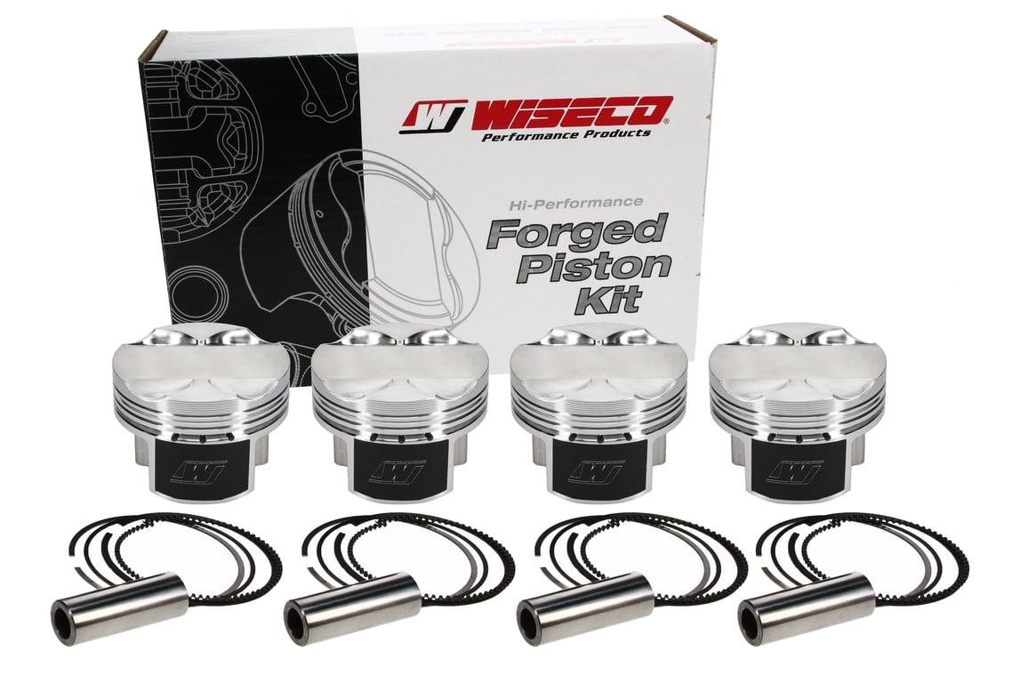 Wiseco Mitsubishi 4G63 Piston Set, 86.00 mm Bore, 28.70 mm Compression Height, 0.8661 in. Pin Diameter, Sport Compact, Set of 4. - K675M86