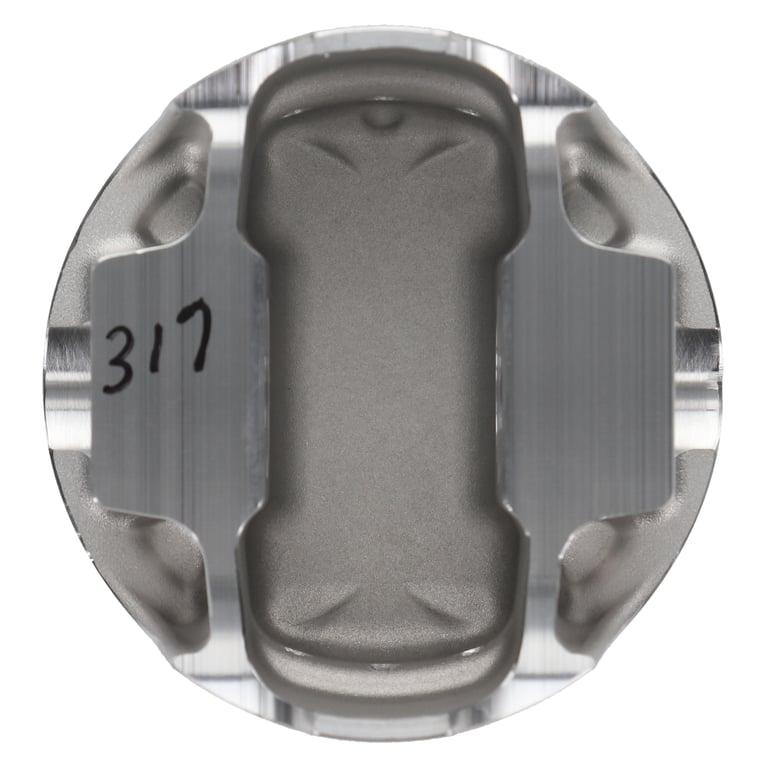 Wiseco Honda D17 Piston Set, 75.50 mm Bore, 27.00 mm Compression Height, 0.748 in. Pin Diameter, Sport Compact, Set of 4. - K624M755