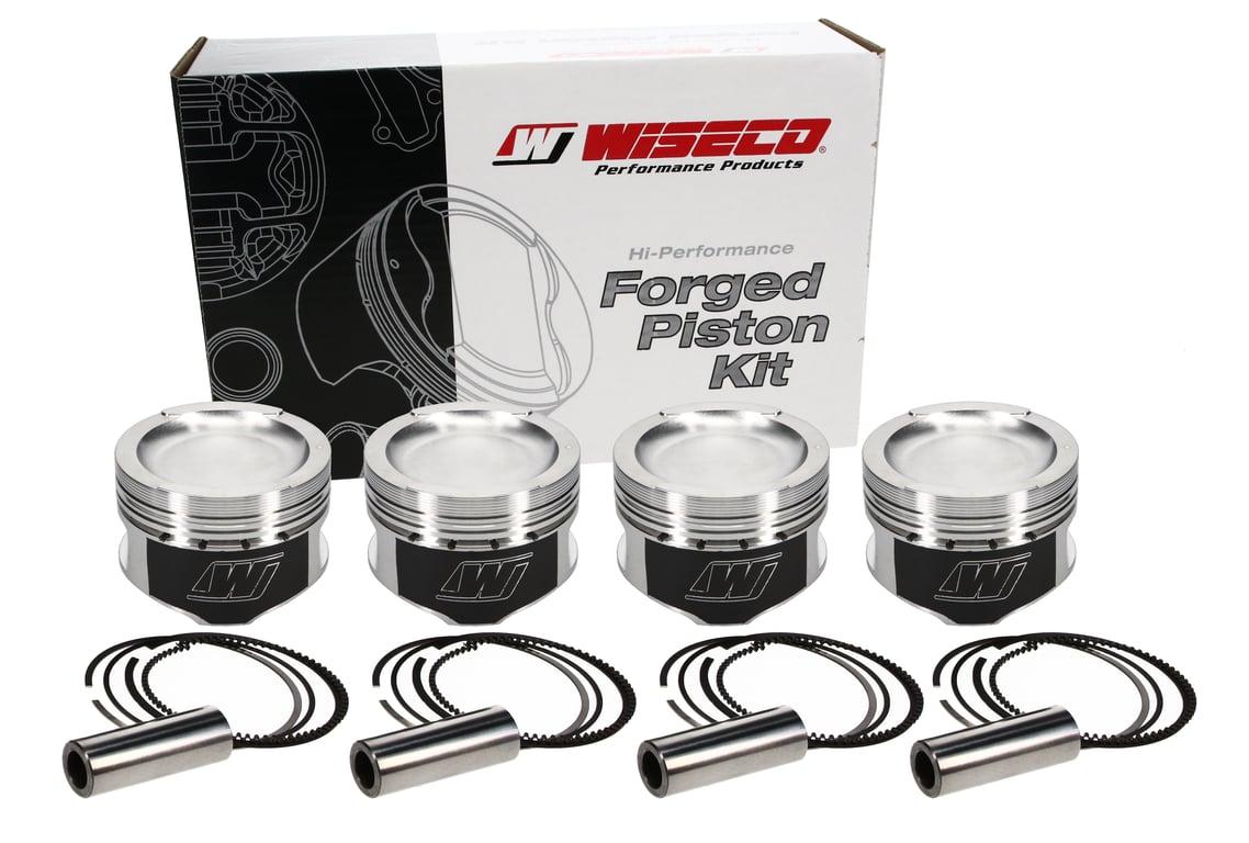 Wiseco Volkswagen KR/PL Piston Set, 81.50 mm Bore, 32.64 mm Compression Height, 0.7874 in. Pin Diameter, European, Set of 4. - KE294M815AP