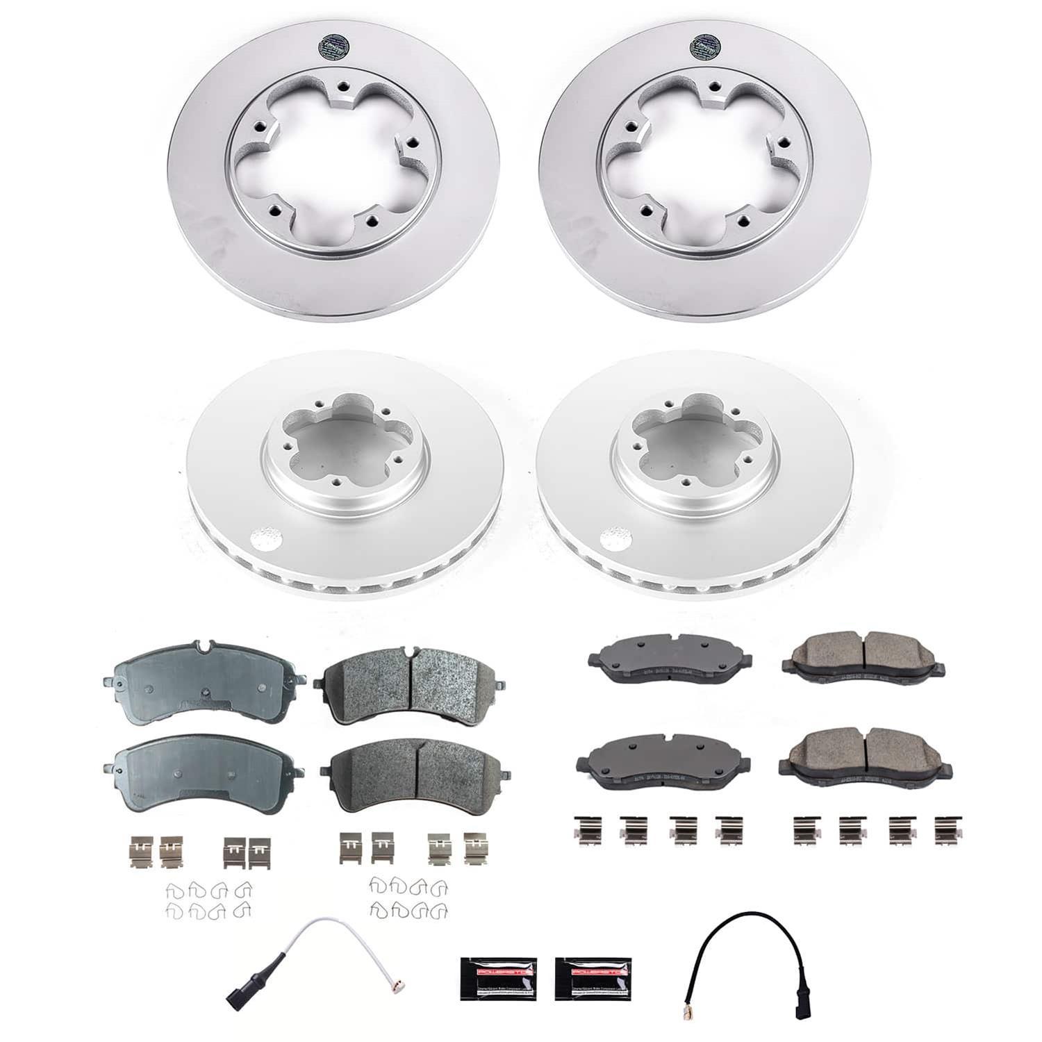 Power Stop 2020 Ford Transit-350 Front and Rear Z17 Coated Brake Kit - CRK9000