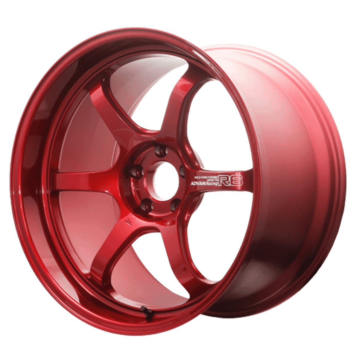 Advan R6 18x9.5 +45 5-120 Racing Candy Red Wheel - YA68J45WCR
