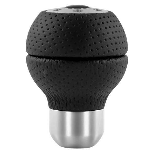Momo Shift Knob - Race, Black Airleather, Aluminum Insert - RACAIR