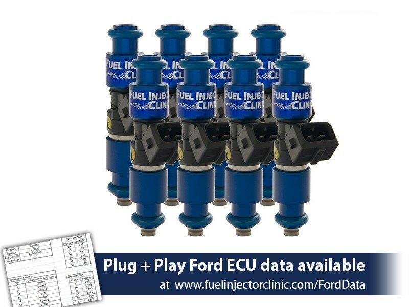 Fuel Injector Clinic 1650cc (160 lbs/hr at 43.5 PSI fuel pressure) Injector Set for Ford Raptor (2010-2014)