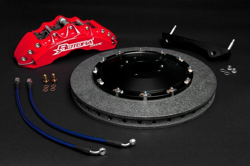 Rotora Carbon Ceramic 6-Piston 355x32 Disc Front Big Brake Kit (2016-2018 Ford Focus RS) - RFKC.414.03